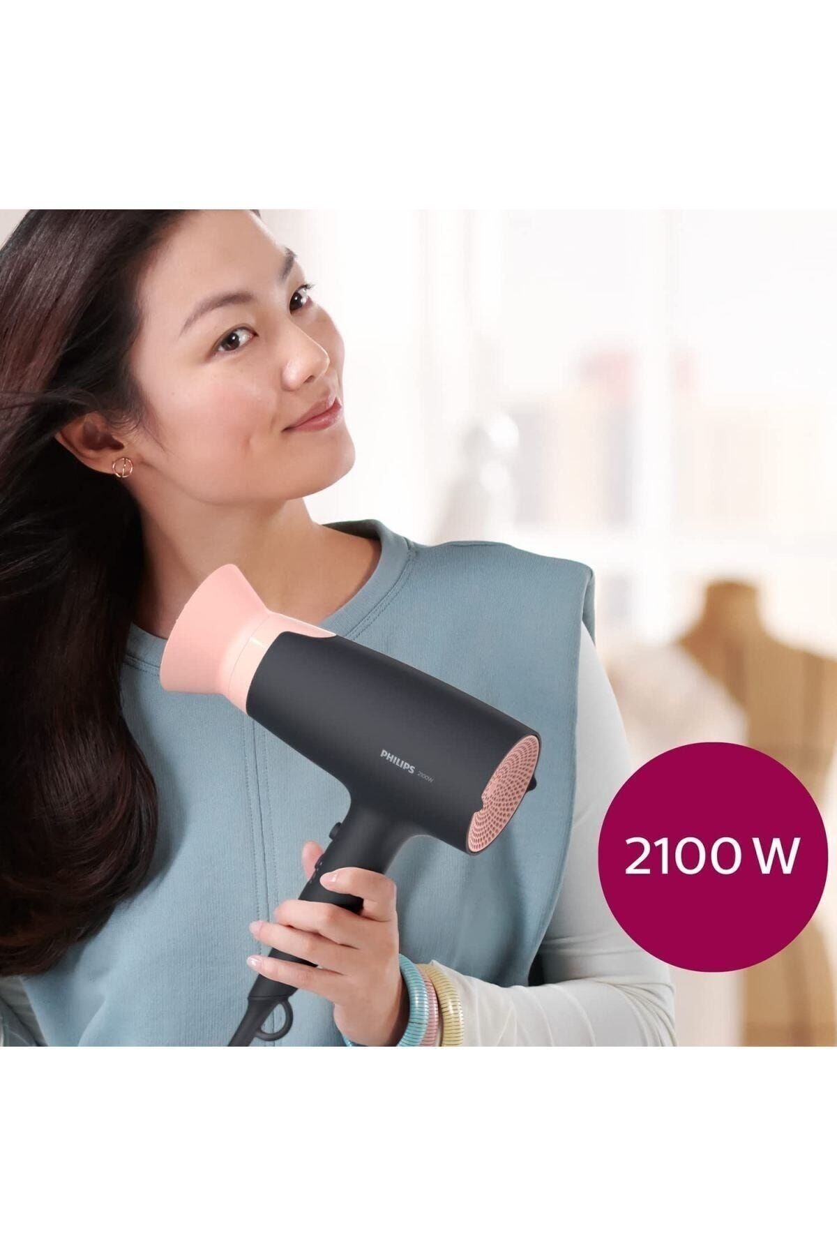 Philips BHD350/10 ThermoProtect 2100 W Saç Kurutma Makinesi