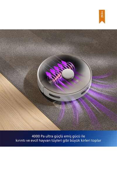Philips HomeRun 3000 Serisi Aqua XU3000/02 Beyaz Akıllı Robot Süpürge