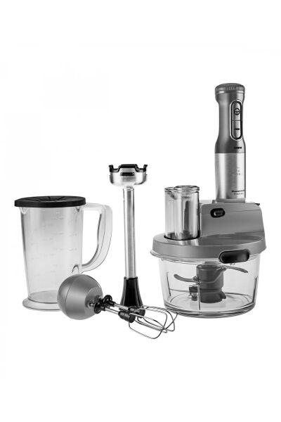 Karaca Mastermaid Prosteel Cam Mutfak Robotu Uzun Blender Ayaklı 6 Bıçaklı 2500 W Galaxy Grey