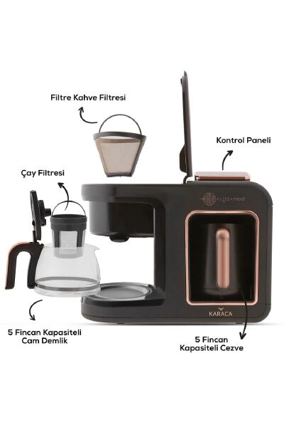 Karaca Hatır Plus+ Mod 5 In 1 Kahve Makinesi Rose