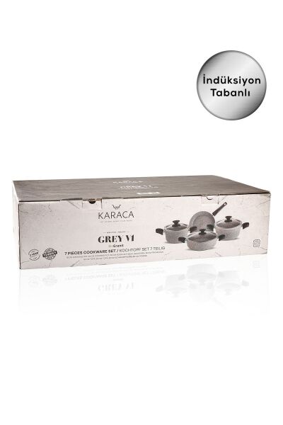 Karaca Biogranit Grey New 7 Parça Tencere Seti