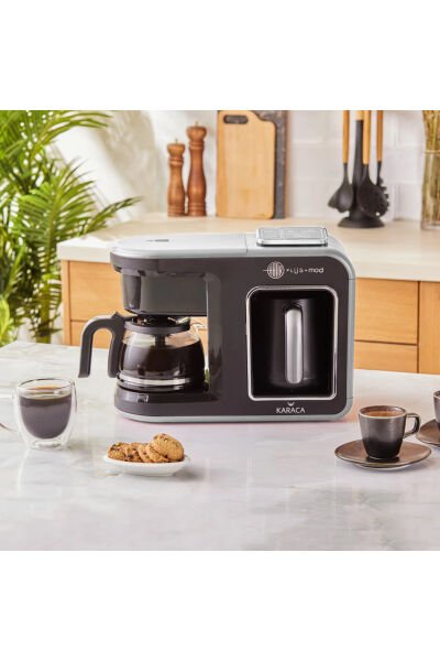 Karaca Hatır Plus Mod 5 In 1 Konuşan Kahve Ve Çay Makinesi GRİ