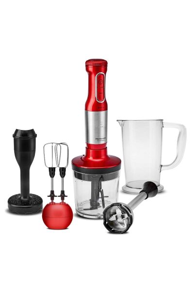 Karaca Mastermaid Prosteel Uzun Blender Ayaklı 6 Bıçaklı Blender Seti Red Inox 2000 W