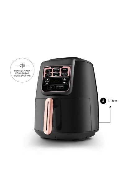 Karaca Air Pro Cook Xl 2 In 1 Konuşan Airfryer Rosegold