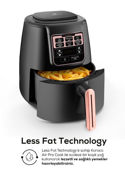 Karaca Air Pro Cook Xl 2 In 1 Konuşan Airfryer Rosegold