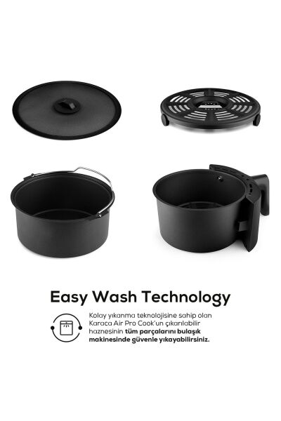 Karaca Air Pro Cook XL 2 in 1 Konuşan Airfryer Space Gray