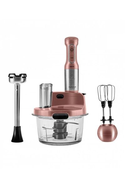 Karaca Mastermaid Prosteel Cam Mutfak Robotu Uzun Blender Ayaklı 6 Bıçaklı 2500 W Rosegold