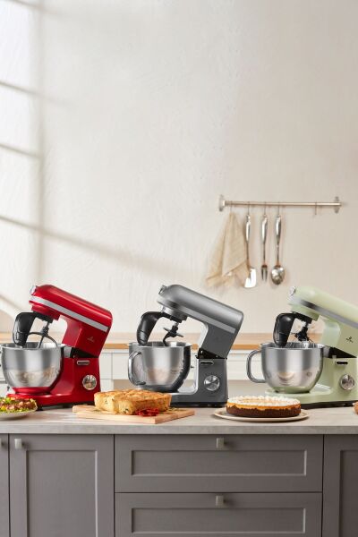 Karaca Mastermaid Chef Pro Çift Kollu Stand Mikser Galaxy Grey 1750 W