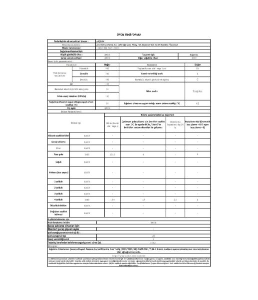 Arçelik 154140 MB 114 LT Büro Tipi Mini Buzdolabı