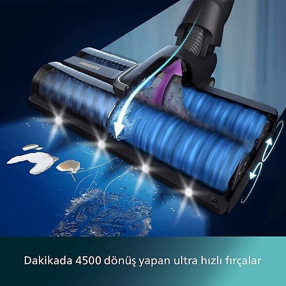 Philips Aqua Trio 9000 Seri XW9463/11 Islak & Kuru Temizlik Kablosuz Dikey Süpürge