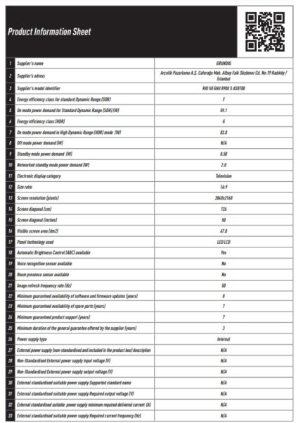 Grundig RIO 50 GHU 8900 S Ultra HD 4K LED TV