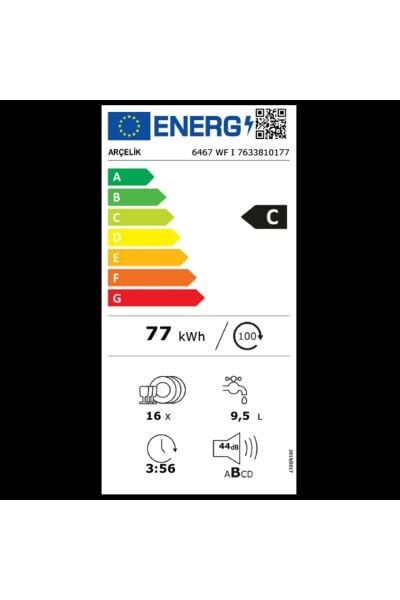 6467 WF I 6 Programlı Bulaşık Makinesi