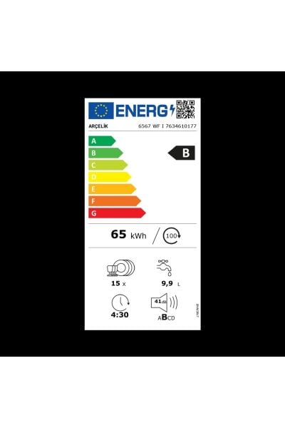 6567 WF I 6 Programlı Bulaşık Makinesi