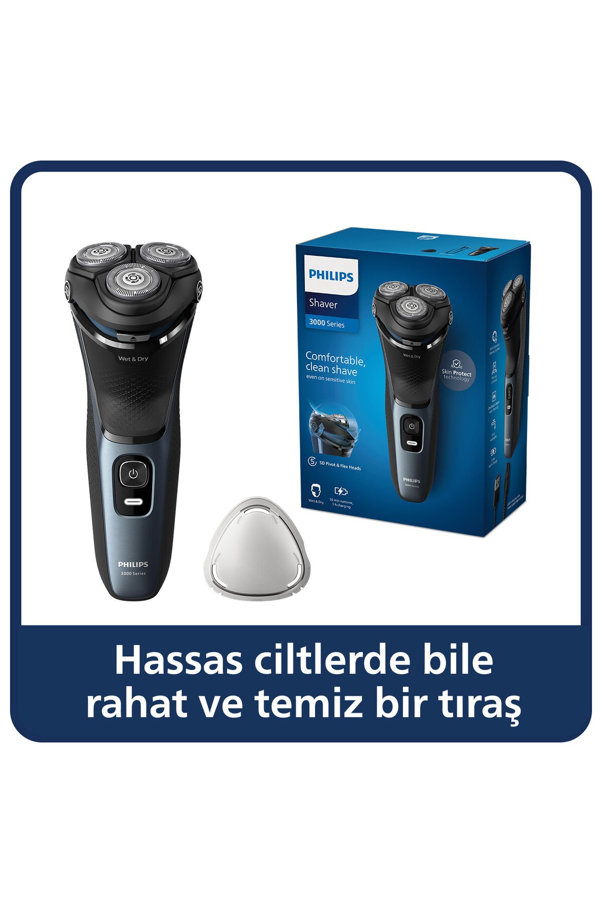 3000 Serisi Tıraş Makinesi S3144/00,sinekkaydı Tıraş,ıslak Ve Kuru Kullanım,hassas Düzeltici
