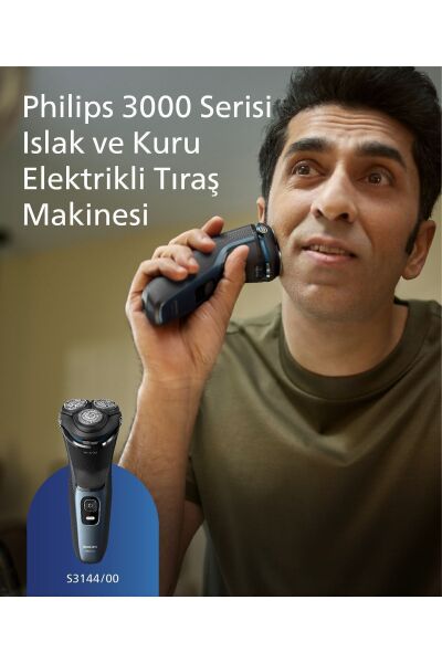 3000 Serisi Tıraş Makinesi S3144/00,sinekkaydı Tıraş,ıslak Ve Kuru Kullanım,hassas Düzeltici
