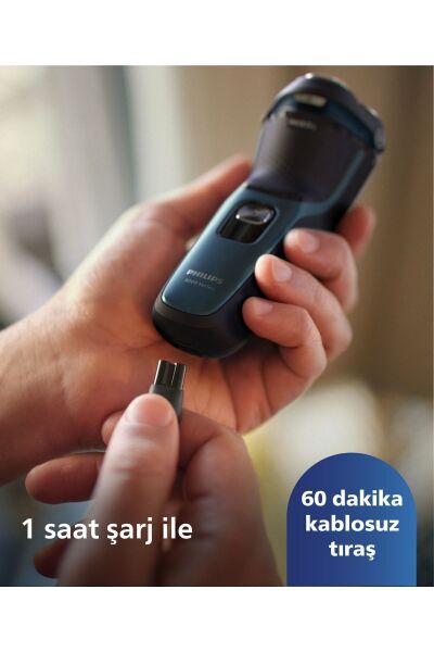 3000 Serisi Tıraş Makinesi S3144/00,sinekkaydı Tıraş,ıslak Ve Kuru Kullanım,hassas Düzeltici