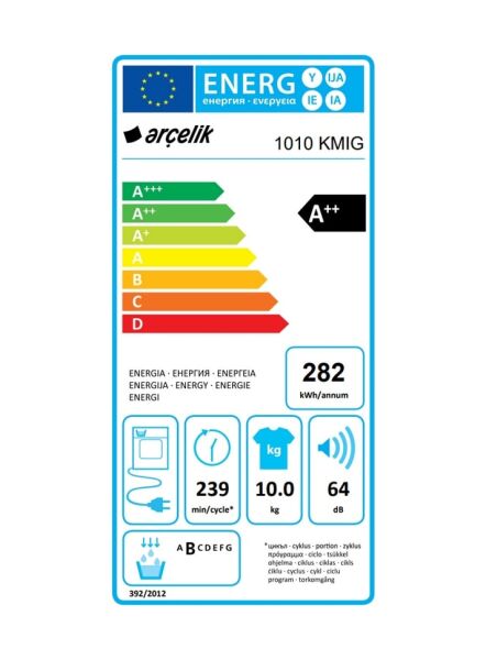 Arçelik 1010 KMIG 10 kg Çamaşır Kurutma Makinesi