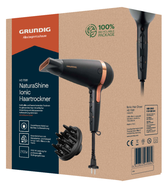 Grundig HD 7081 2100 W Saç Kurutma Makinesi