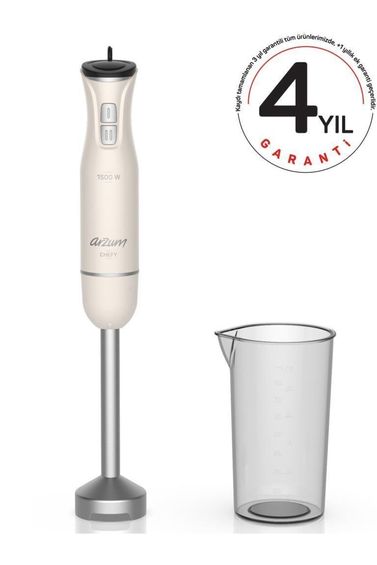 Arzum AR1139-B Chefy Beyaz 1500 W El Blenderı