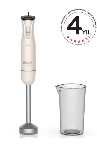 Arzum AR1139-B Chefy Beyaz 1500 W El Blenderı