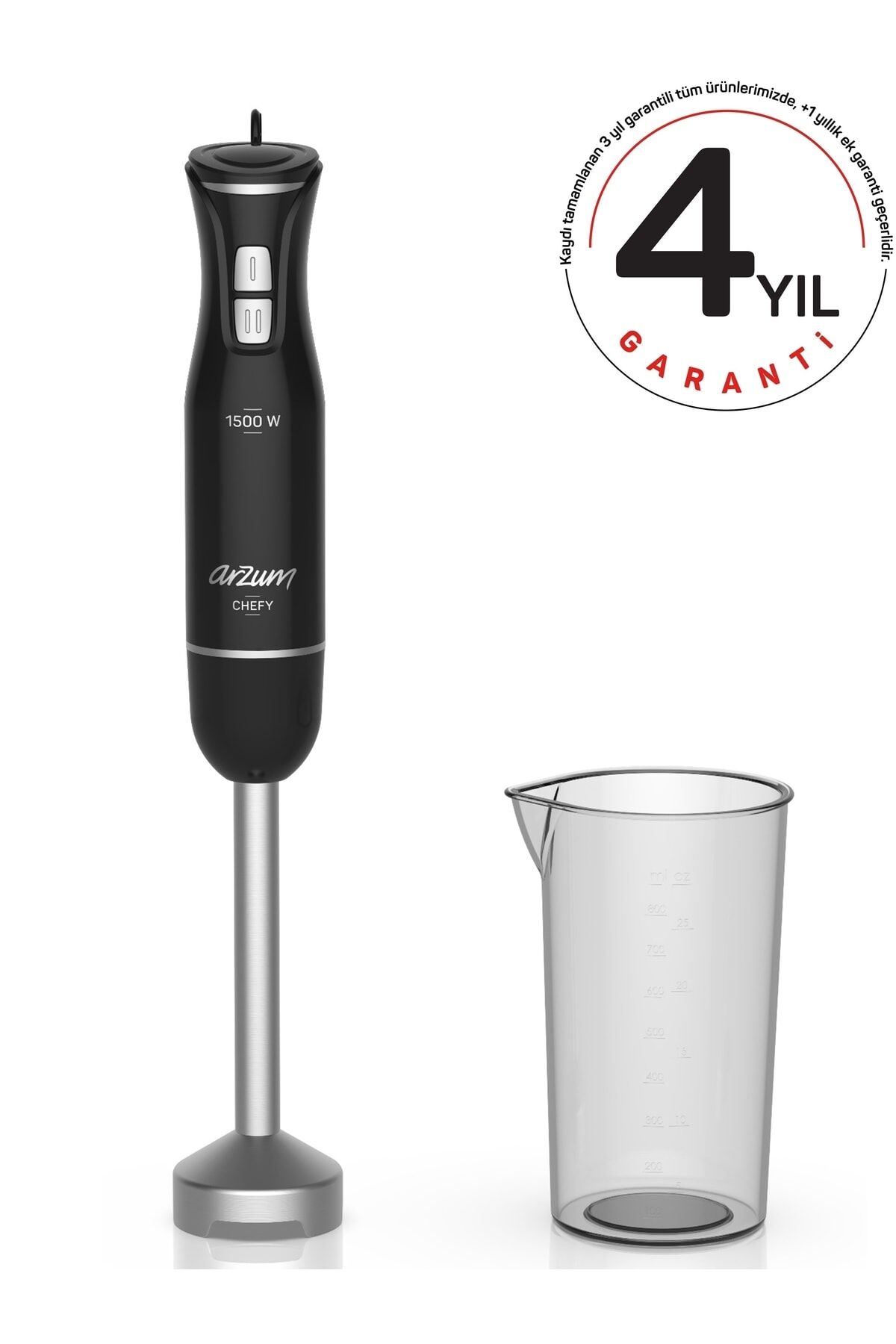 Arzum AR1139-S Chefy Siyah 1500 W El Blenderı